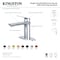 Fauceture Frankfurt Single-Handle Bathroom Faucet W/ Deck Plate & Drain, Nickel LS4208CXL - alternate 2